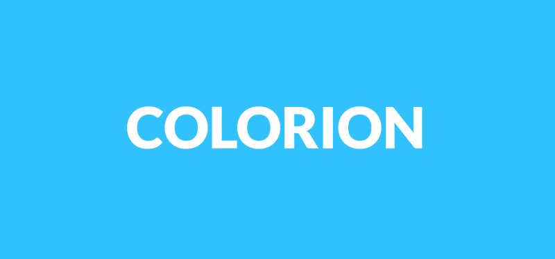 Colorion, color palette